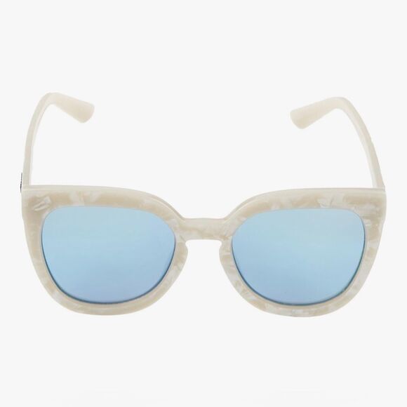 QUAY Noosa white tortoise Sunglasses with Blue Lenses; Rare find!  Like new! - Picture 5 of 14